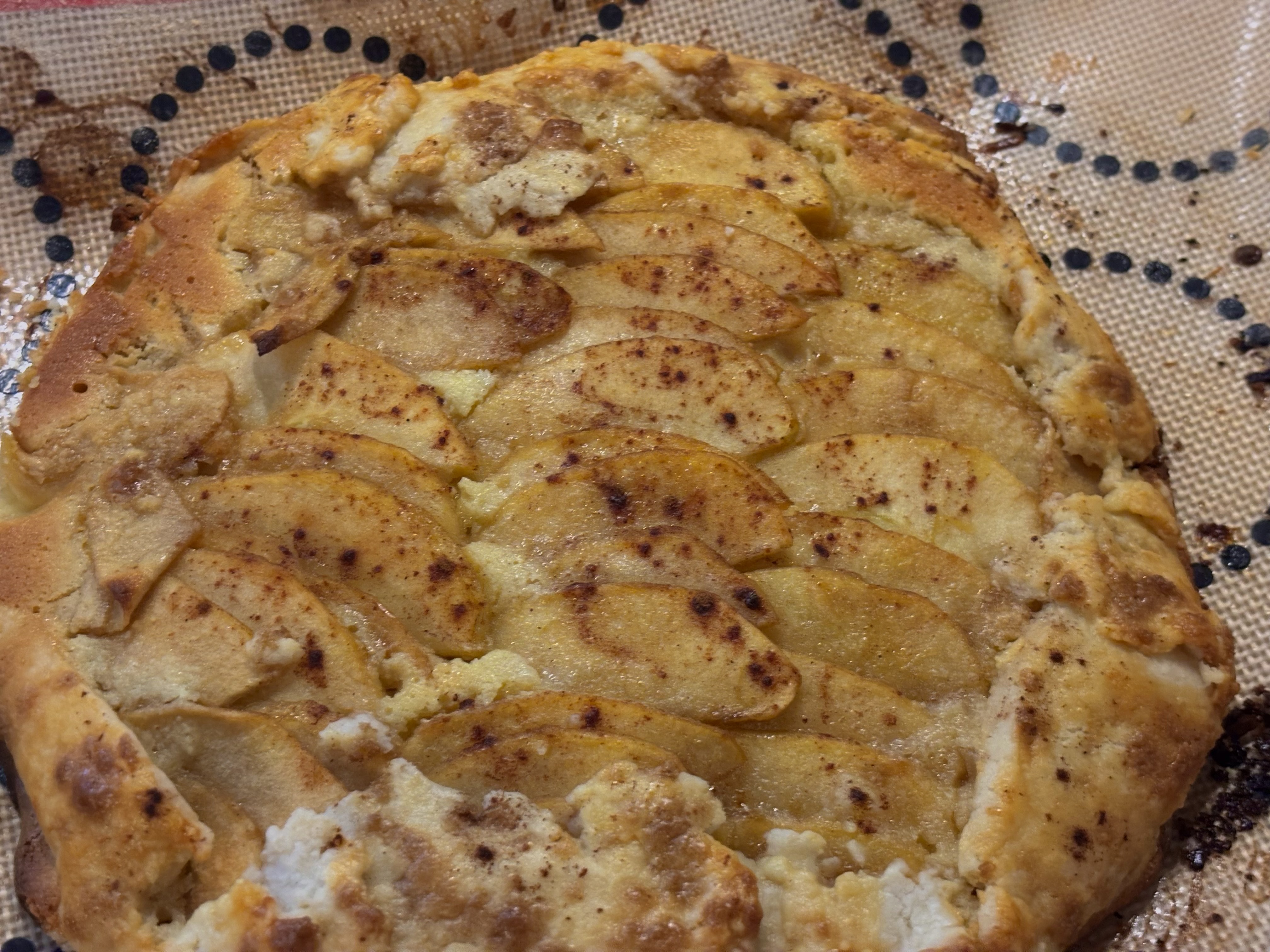 cooked apple galette